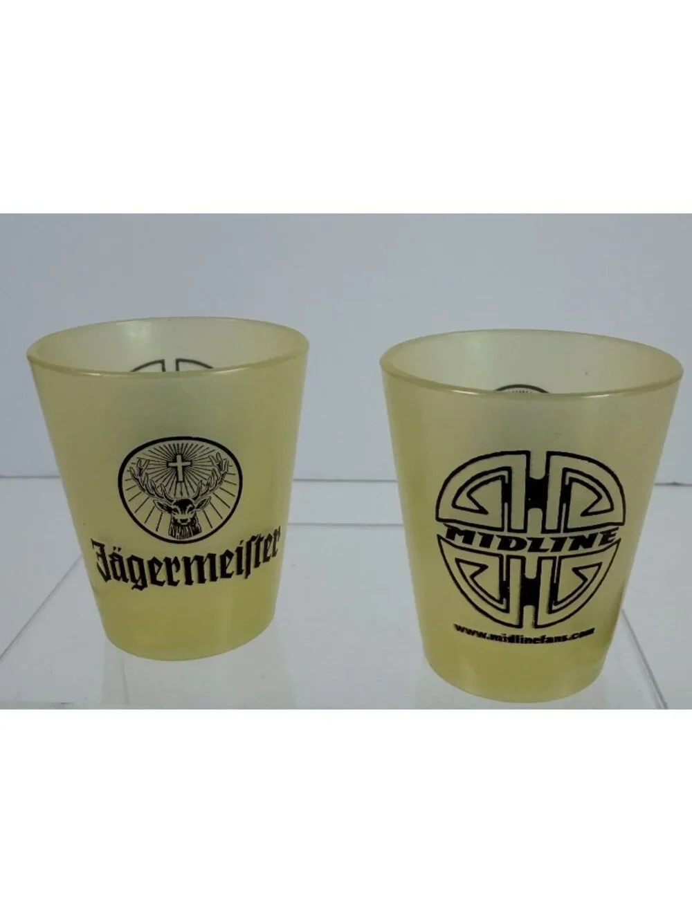 Jagermeister Shot Glass Set Midline Idaho Indie Hard Rock Band Promo Plastic
